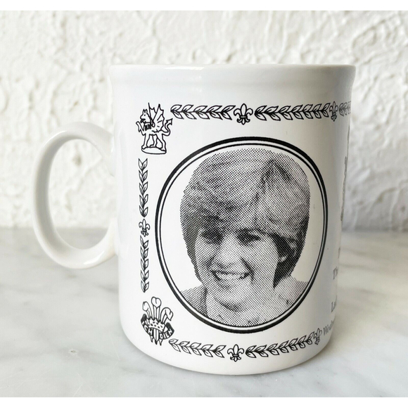 Vintage Lady Diana Spencer Marriage to Prince of Wales Mug Made in England Cup - Picture 2 of 7